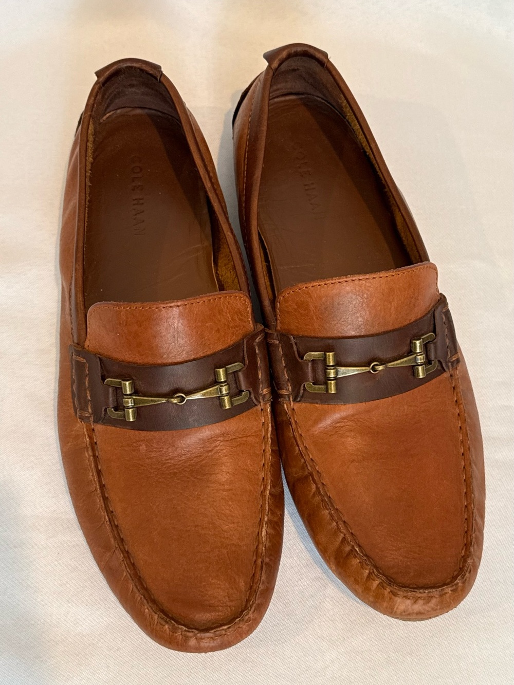 Cole Haan Men’s Brown Leather Bit Loafers